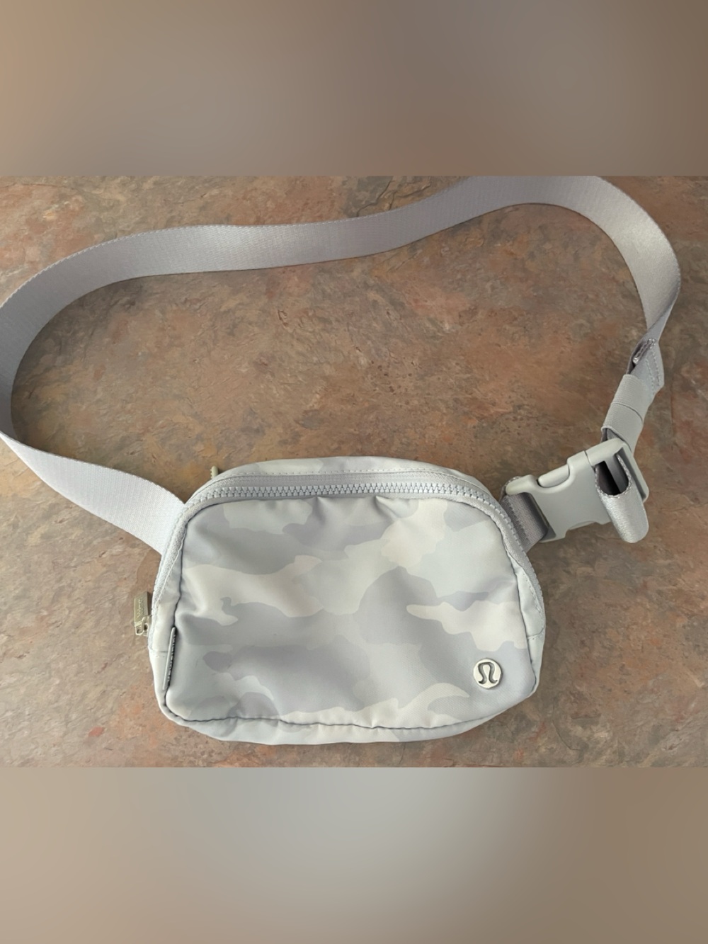 lululemon athletica Light Gray Camo Sling Belt Bag
